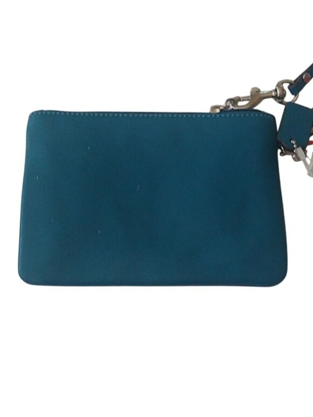 Coach F52205 Darcy Leather Small Wristlet, SV/Teal - Picture 5 of 6